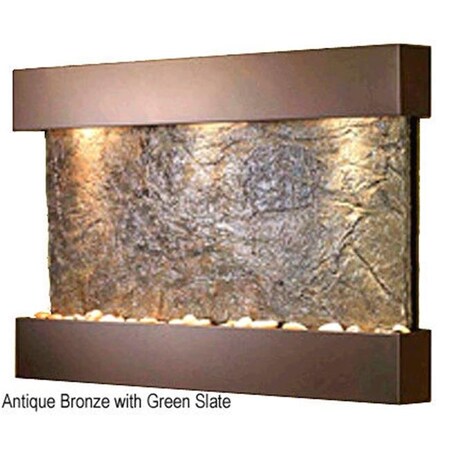 Adagio Adagio RCS3502 Reflection Creek - Green Natural Slate Wall Fountain RCS3502